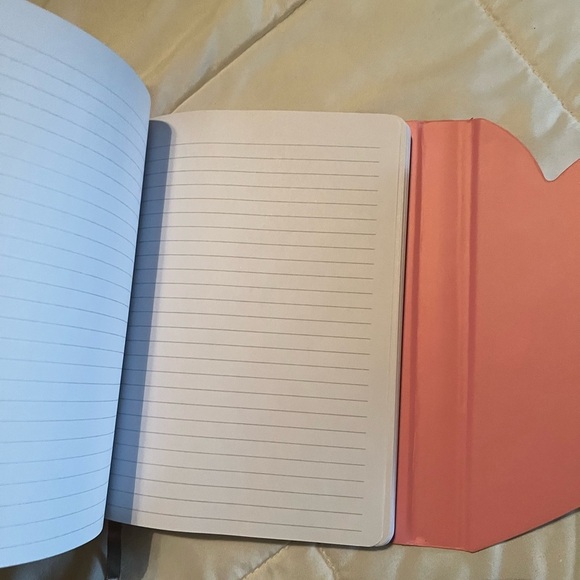 Chic Pink Journal with Silver Heart Design - Picture 3 of 4